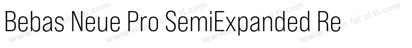 Bebas Neue Pro SemiExpanded Regular字体转换